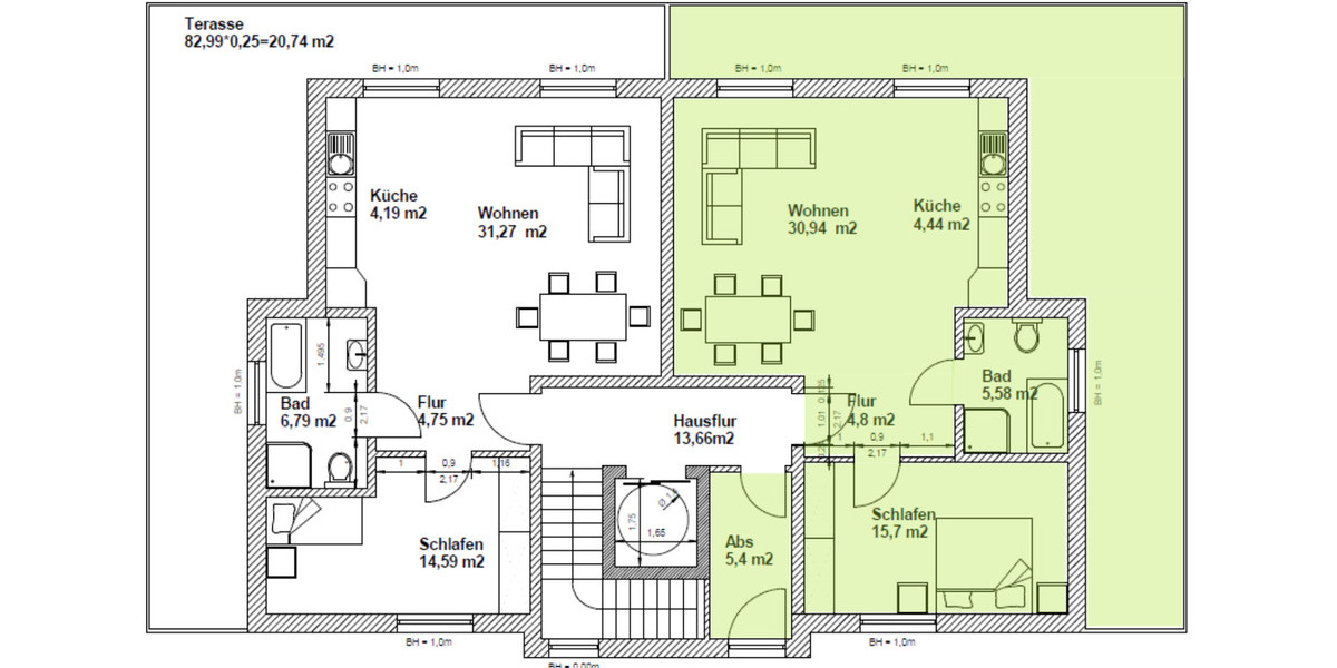 Einfamilienhaus Andernach - 2 Zimmer, 82 m&sup2;, 1.148&euro; | Angebot:25570772