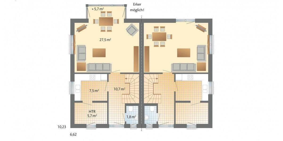 Doppelhaushälfte Bad Neuenahr-Ahrweiler Bad Neuenahr - 4 Zimmer, 125 m&sup2;, 679.500&euro; | Angebot:26037033
