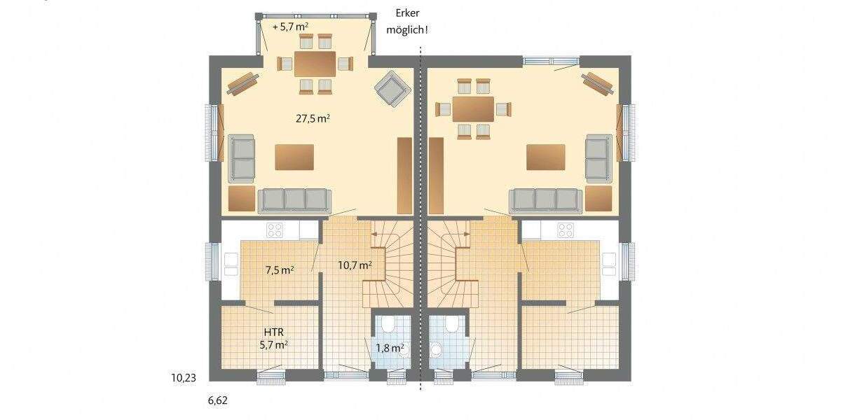 Doppelhaushälfte Bad Neuenahr-Ahrweiler Bad Neuenahr - 4 Zimmer, 125 m&sup2;, 679.500&euro; | Angebot:25675493