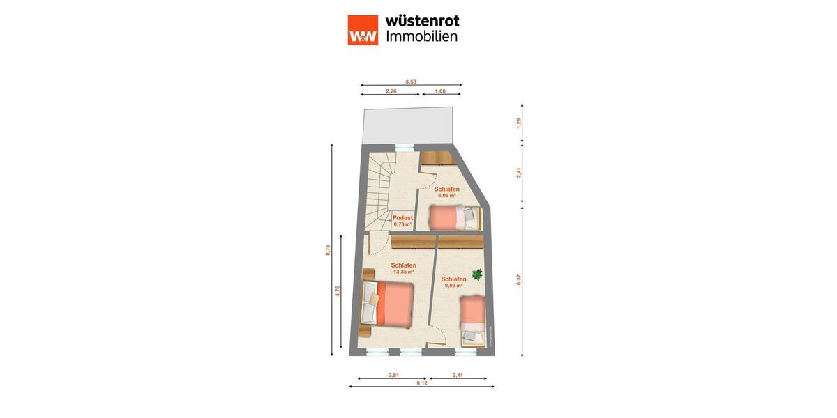 Reihenmittelhaus Erpel - 4 Zimmer, 90 m&sup2;, 79.000&euro; | Angebot:25984349