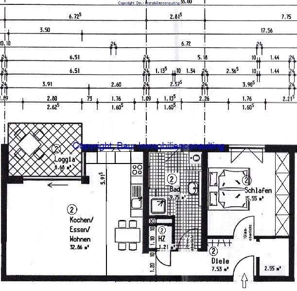 Etagenwohnung Bad Neuenahr-Ahrweiler Bad Neuenahr - 2 Zimmer, 70 m&sup2;, 770&euro; | Angebot:25696567