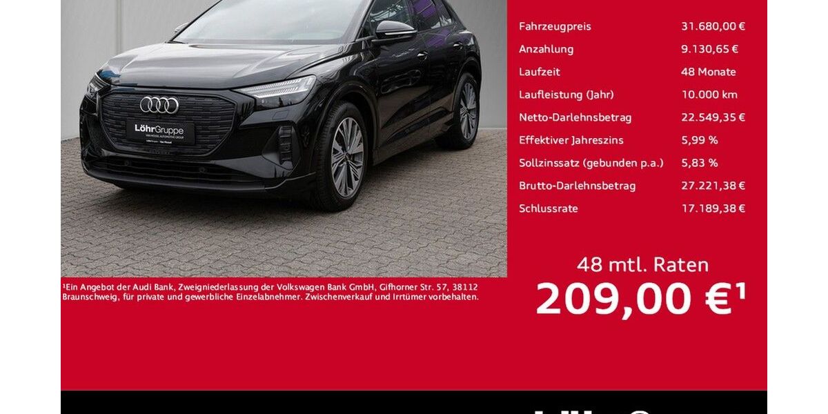 Audi Q4 e-tron 49.136 km 31.680 &euro; Neuwied 56564