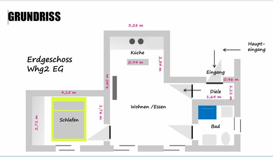 Erdgeschoßwohnung Bad Honnef - 2 Zimmer, 52 m&sup2;, 189.000&euro; | Angebot:26048378