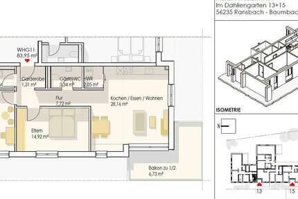 Wohnung Ransbach-Baumbach Baumbach - 3 Zimmer, 84 m&sup2;, 322.838&euro; | Angebot:25203728