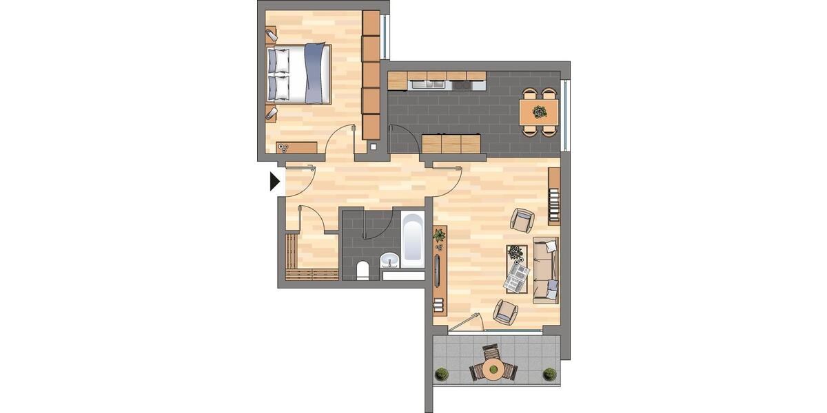 Etagenwohnung Weißenthurm - 2 Zimmer, 62 m&sup2;, 619&euro; | Angebot:25137120