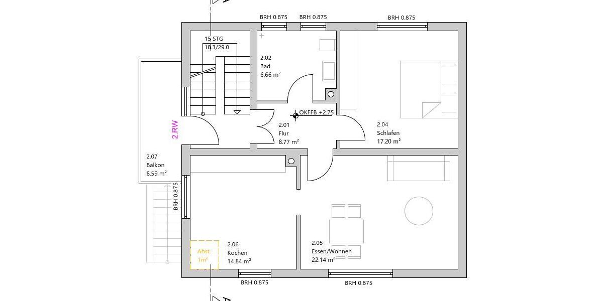 Etagenwohnung Großmaischeid - 2 Zimmer, 70 m&sup2;, 660&euro; | Angebot:25272706