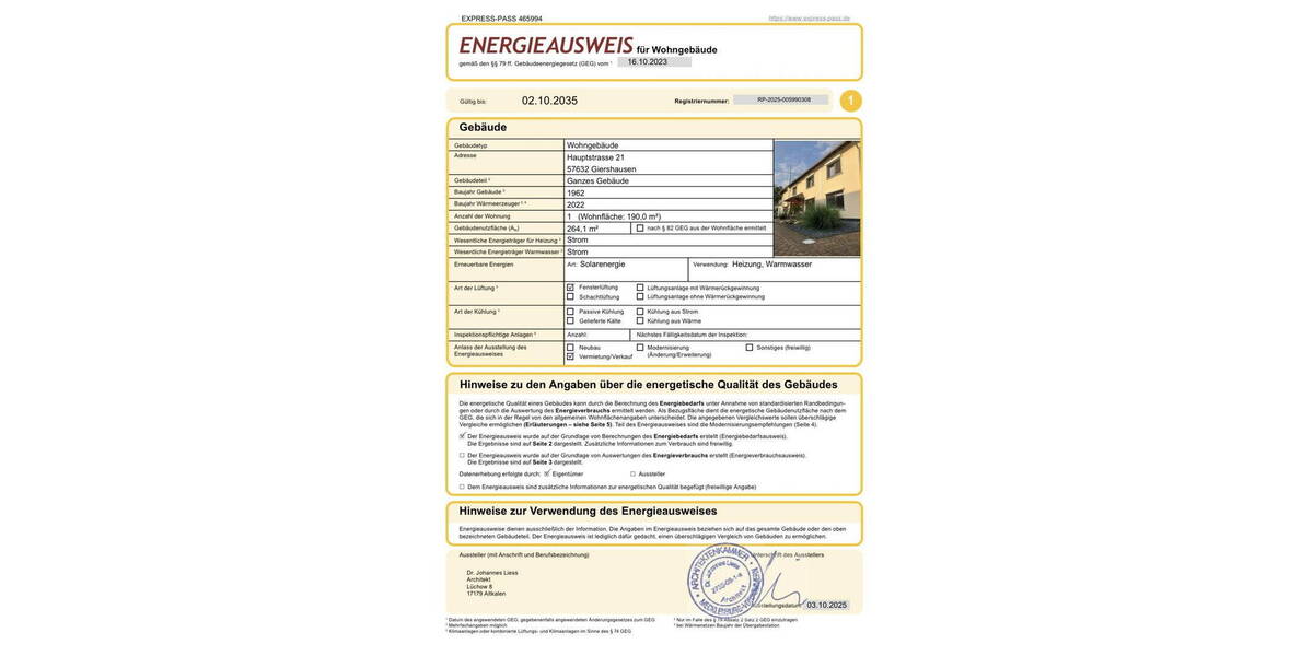 Einfamilienhaus Giershausen - 9 Zimmer, 189 m&sup2;, 475.000&euro; | Angebot:25751223