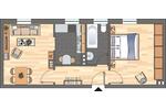 Etagenwohnung Montabaur - 2 Zimmer, 42 m&sup2;, 409&euro; | Angebot:25919739