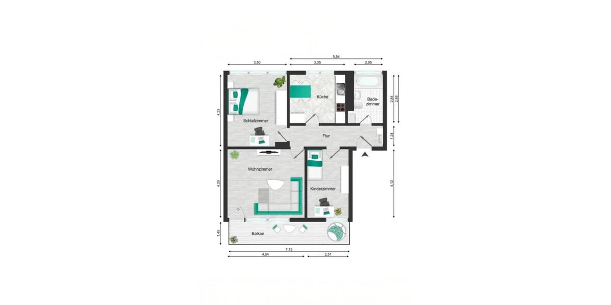Etagenwohnung Koblenz Arenberg-Immendorf - 3 Zimmer, 70 m&sup2;, 780&euro; | Angebot:26478451