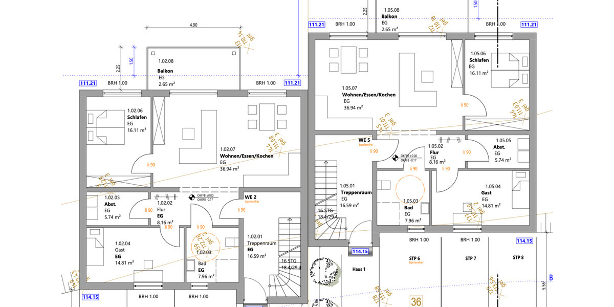 Erdgeschoßwohnung Breitscheid - 3 Zimmer, 92 m&sup2;, 1.100&euro; | Angebot:25404647