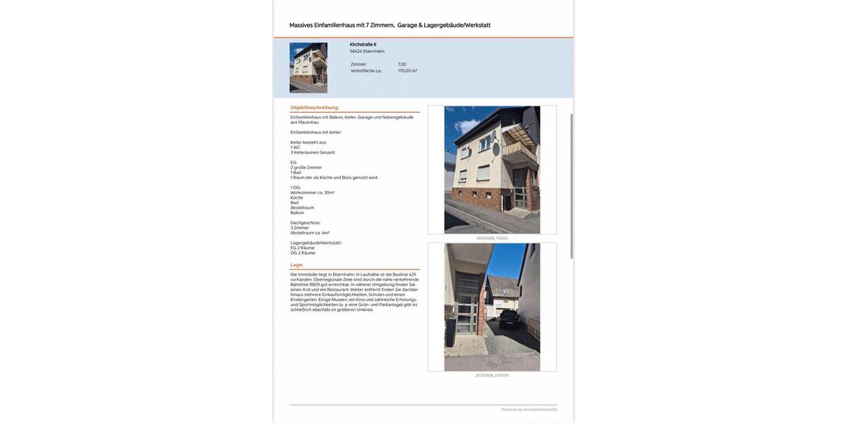 Einfamilienhaus Mogendorf - 7 Zimmer, 170 m&sup2;, 185.000&euro; | Angebot:25568910