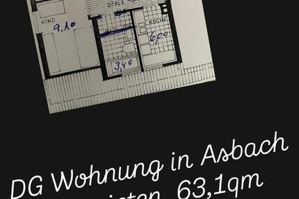 Wohnung Asbach - 3 Zimmer, 63 m&sup2;, 620&euro; | Angebot:26629752