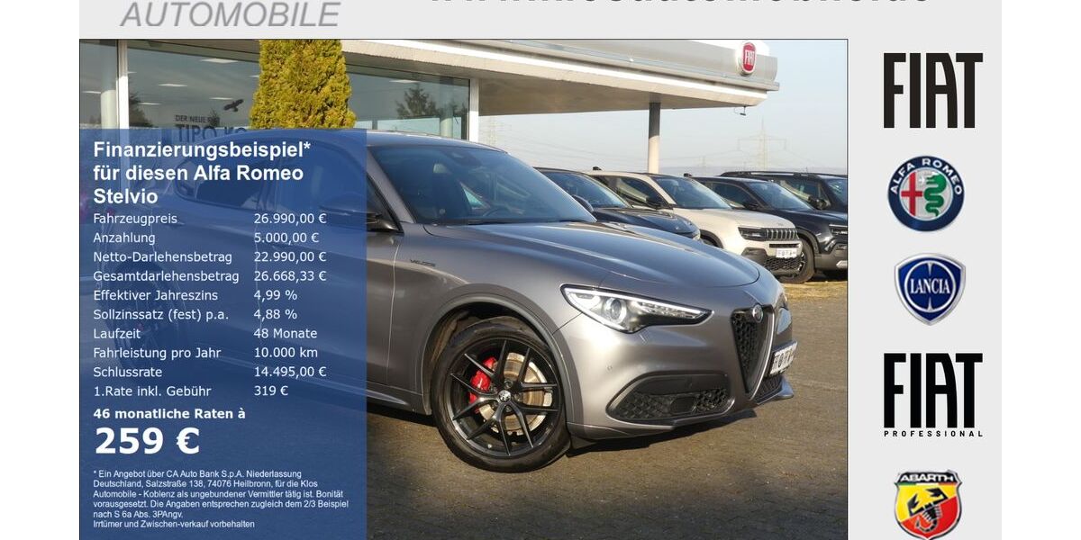 Alfa Romeo Stelvio 77.062 km 26.990 &euro; Koblenz 56072