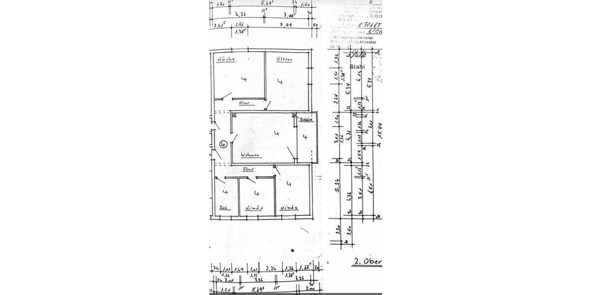 Etagenwohnung Sinzig - 4 Zimmer, 125 m&sup2;, 1.500&euro; | Angebot:26656289