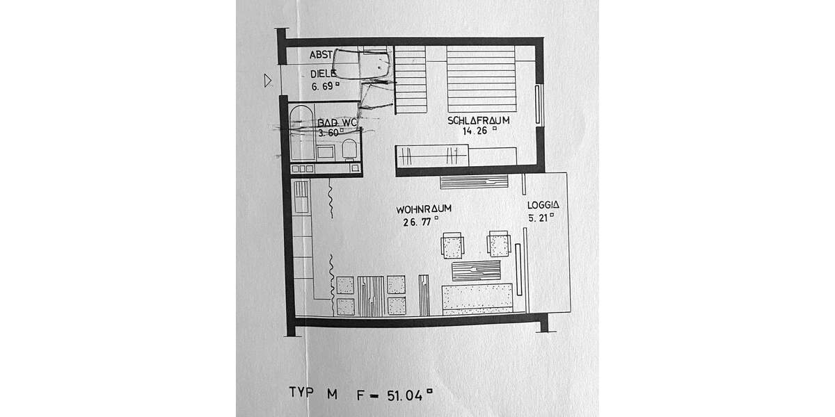 Etagenwohnung Neuwied - 2 Zimmer, 51 m&sup2;, 110.000&euro; | Angebot:25702340
