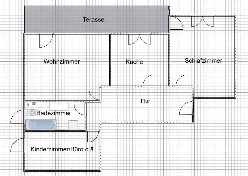 Etagenwohnung Nassau - 3 Zimmer, 94 m&sup2;, 890&euro; | Angebot:25982068
