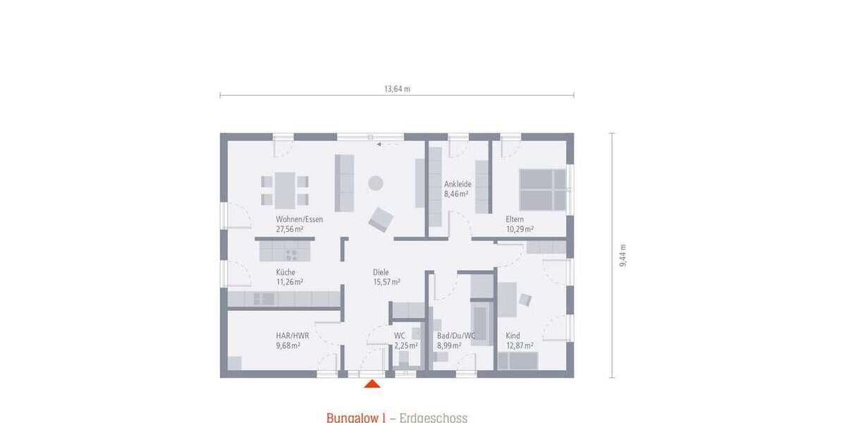 Bungalow Ettringen - 4 Zimmer, 106 m&sup2;, 339.700&euro; | Angebot:25745433