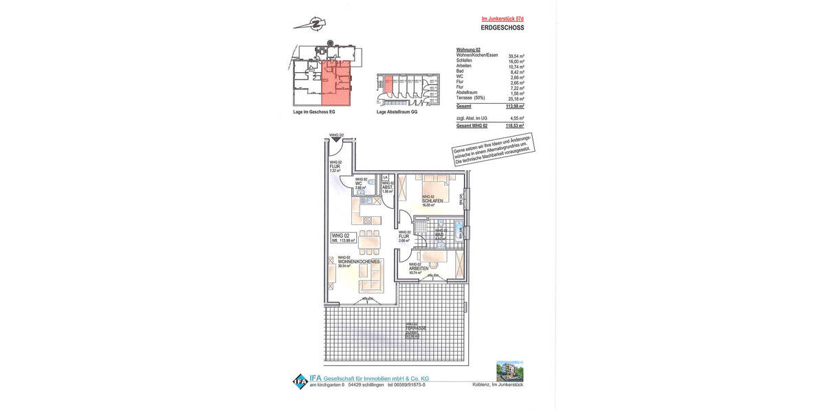 Etagenwohnung Koblenz Pfaffendorfer Höhe - 3 Zimmer, 530.000&euro; | Angebot:25743577