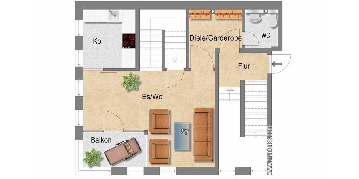 Maisonettenwohnung Montabaur - 3 Zimmer, 78 m&sup2;, 865&euro; | Angebot:25572042