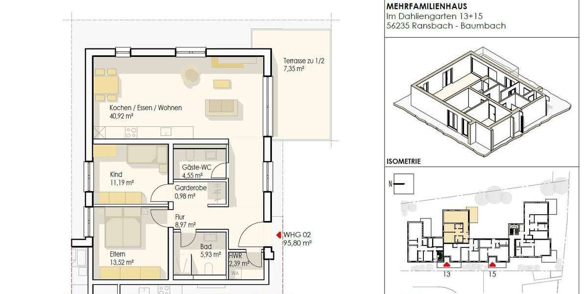 Etagenwohnung Ransbach-Baumbach Baumbach - 3 Zimmer, 96 m&sup2;, 361.350&euro; | Angebot:25203723