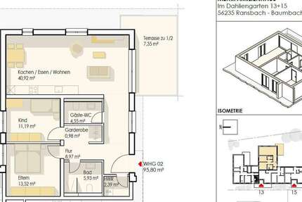 Wohnung Ransbach-Baumbach Baumbach - 3 Zimmer, 96 m&sup2;, 361.350&euro; | Angebot:25203723