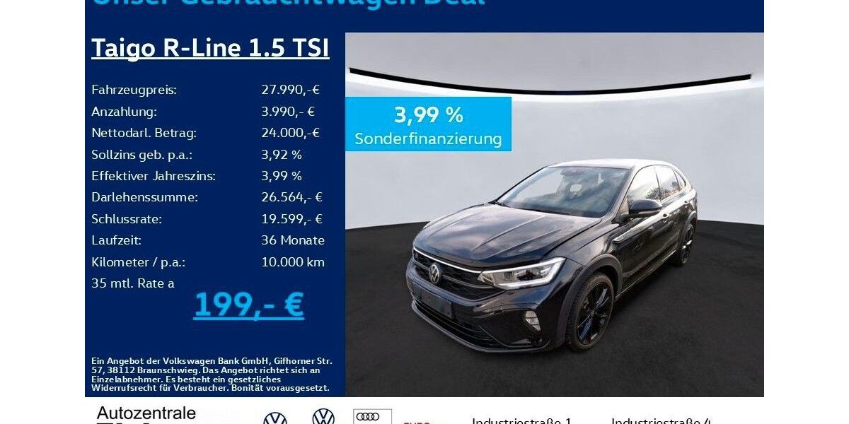 VW Taigo 19.900 km 27.990 &euro; Heiligenroth 56412