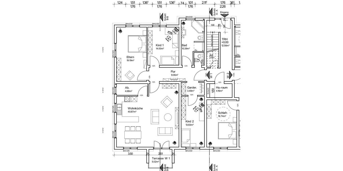 Erdgeschoßwohnung Großmaischeid - 4 Zimmer, 111 m&sup2;, 1.500&euro; | Angebot:26647780