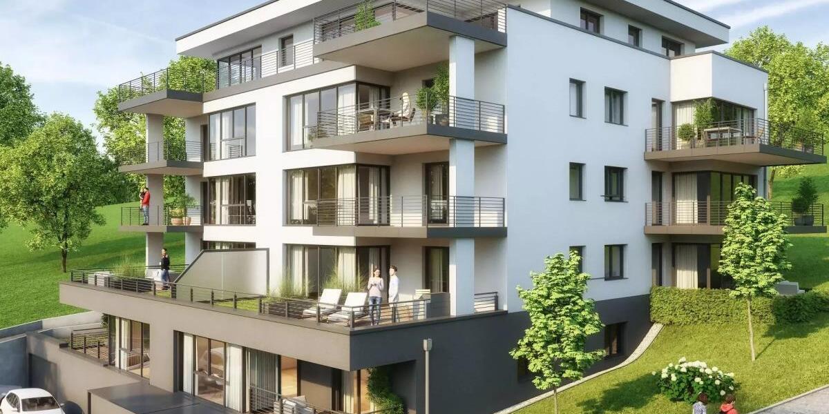 Helle Wohnung mit großer Terrasse im KFW 40 Energiesparhaus in ruhiger Lage im Grünen - Etagenwohnung Koblenz Horchheim | Angebot:25044769