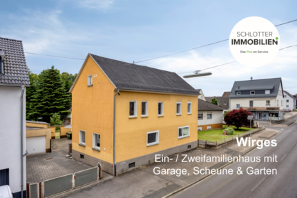 Großes Ein- Zweifamilienhaus + Scheune + Garten - Haus Wirges | Angebot:26926319