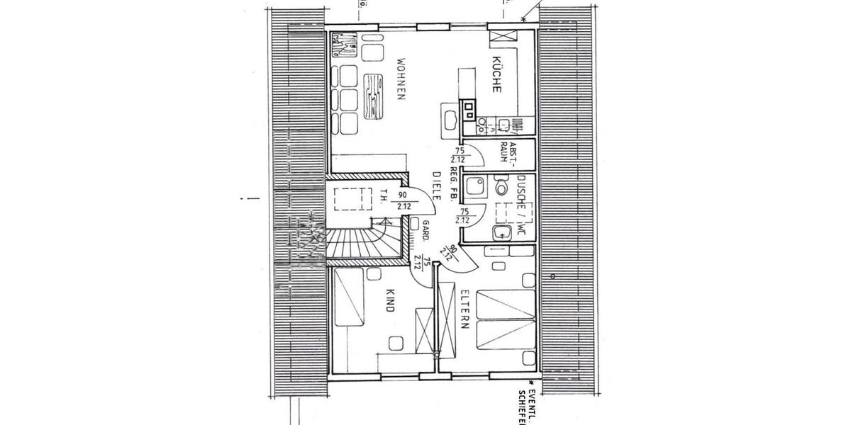 Dachgeschoßwohnung Remagen - 3 Zimmer, 70 m&sup2;, 900&euro; | Angebot:25899507