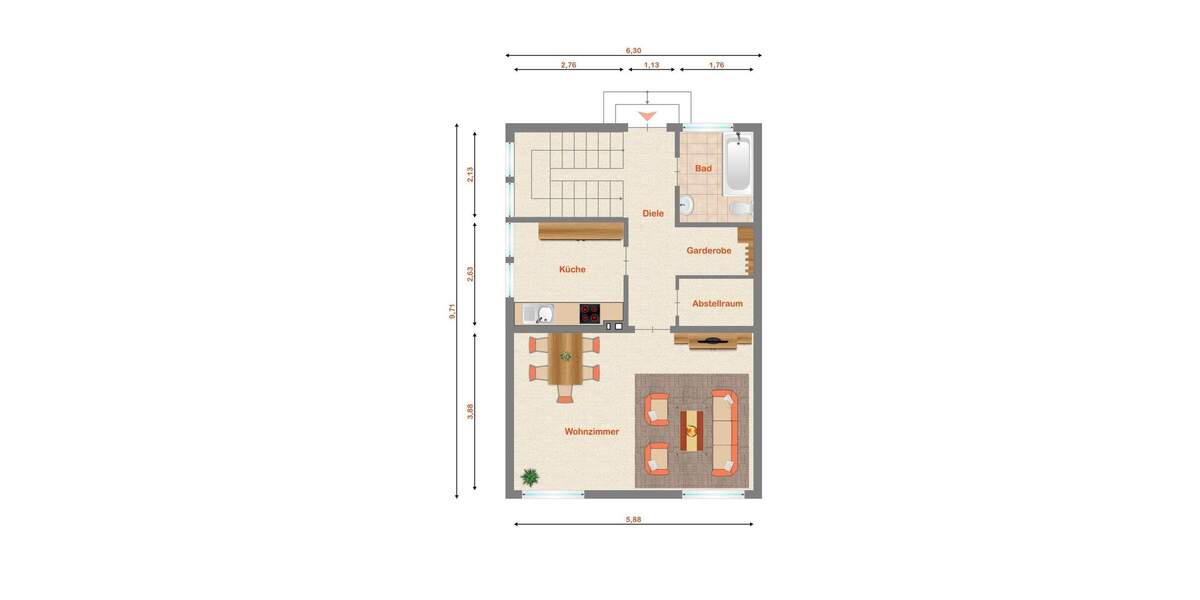 Doppelhaushälfte Neuwied / Feldkirchen Feldkirchen - 3 Zimmer, 100 m&sup2;, 149.000&euro; | Angebot:25731093