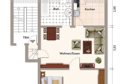 Wohnung Bad Ems - 2 Zimmer, 48 m&sup2;, 79.000&euro; | Angebot:26820577