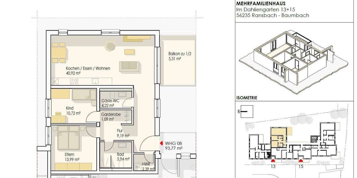 Etagenwohnung Ransbach-Baumbach Baumbach - 3 Zimmer, 94 m&sup2;, 354.753&euro; | Angebot:25203726