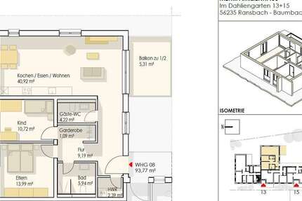 Wohnung Ransbach-Baumbach Baumbach - 3 Zimmer, 94 m&sup2;, 354.753&euro; | Angebot:25203726