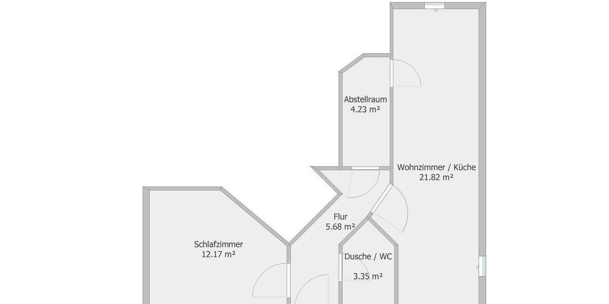 Etagenwohnung Windhagen - 2 Zimmer, 46 m&sup2;, 500&euro; | Angebot:25980197