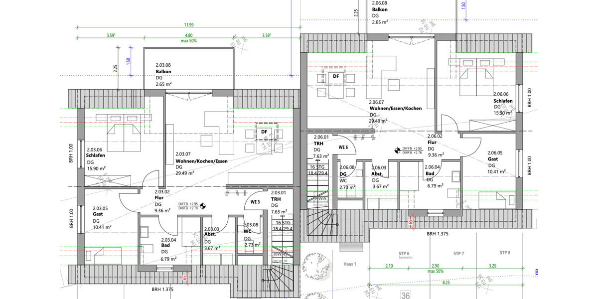 Dachgeschoßwohnung Breitscheid - 3 Zimmer, 81 m&sup2;, 1.020&euro; | Angebot:25404650