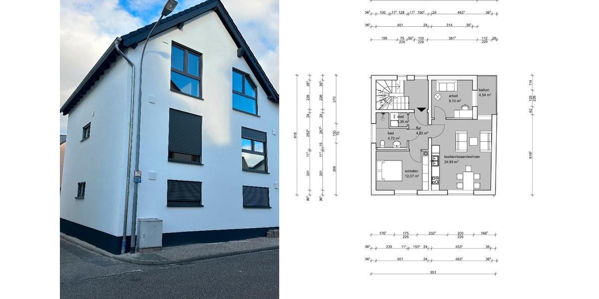 Etagenwohnung Urmitz - 3 Zimmer, 65 m&sup2;, 230.000&euro; | Angebot:26671359