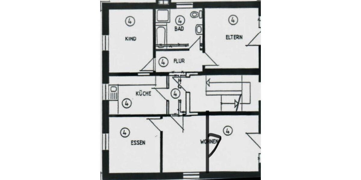 Etagenwohnung Bad Honnef - 4.5 Zimmer, 97 m&sup2;, 1.199&euro; | Angebot:25255181
