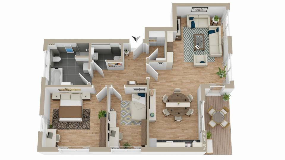 Etagenwohnung Weitersburg Wüstenhof - 3 Zimmer, 90 m&sup2;, 1.290&euro; | Angebot:24865571