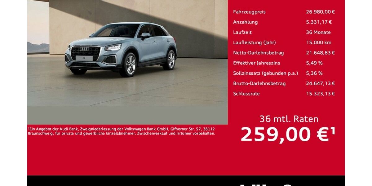 Audi Q2 9.768 km 26.380 &euro; Koblenz 56070