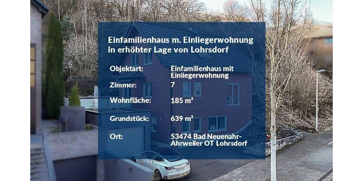 Einfamilienhaus Bad Neuenahr-Ahrweiler Lohrsdorf - 7 Zimmer, 185 m&sup2;, 595.000&euro; | Angebot:25739721