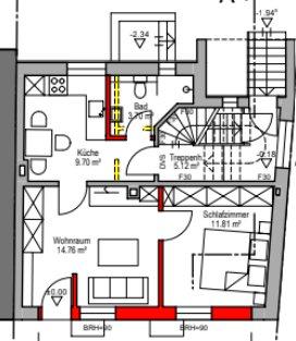 Erdgeschoßwohnung Neuwied Feldkirchen - 2 Zimmer, 42 m&sup2;, 580&euro; | Angebot:26416124