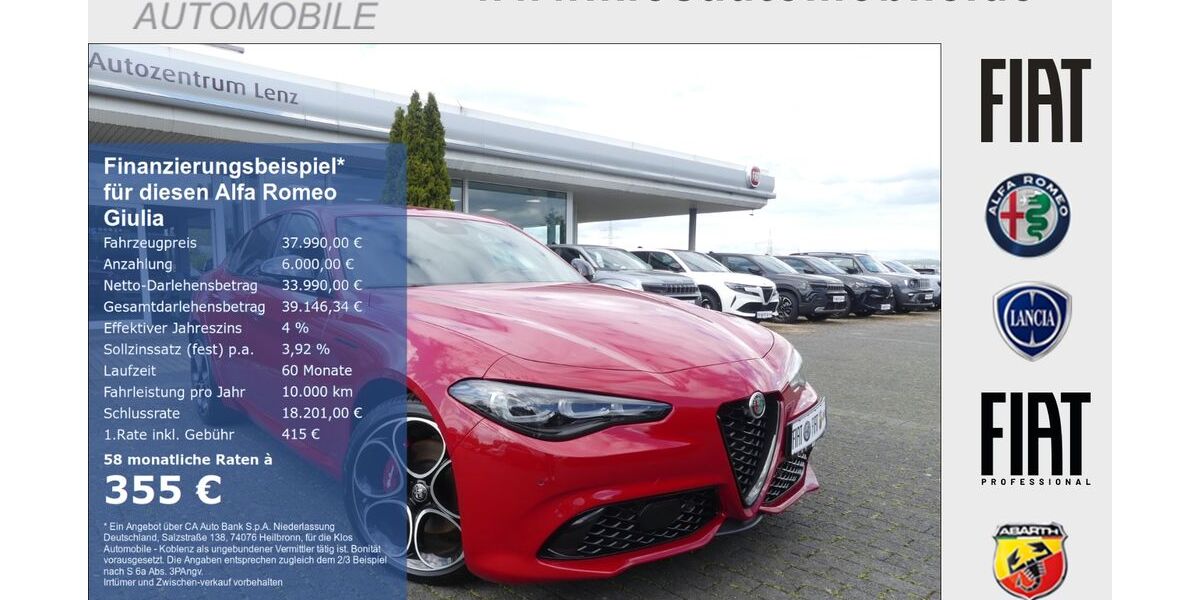 Alfa Romeo Giulia 10.576 km 37.990 &euro; Koblenz 56072