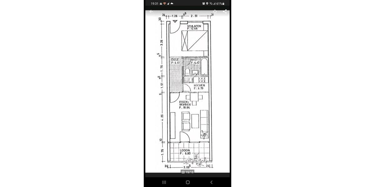 Etagenwohnung Melsbach - 2 Zimmer, 50 m&sup2;, 523&euro; | Angebot:25771190